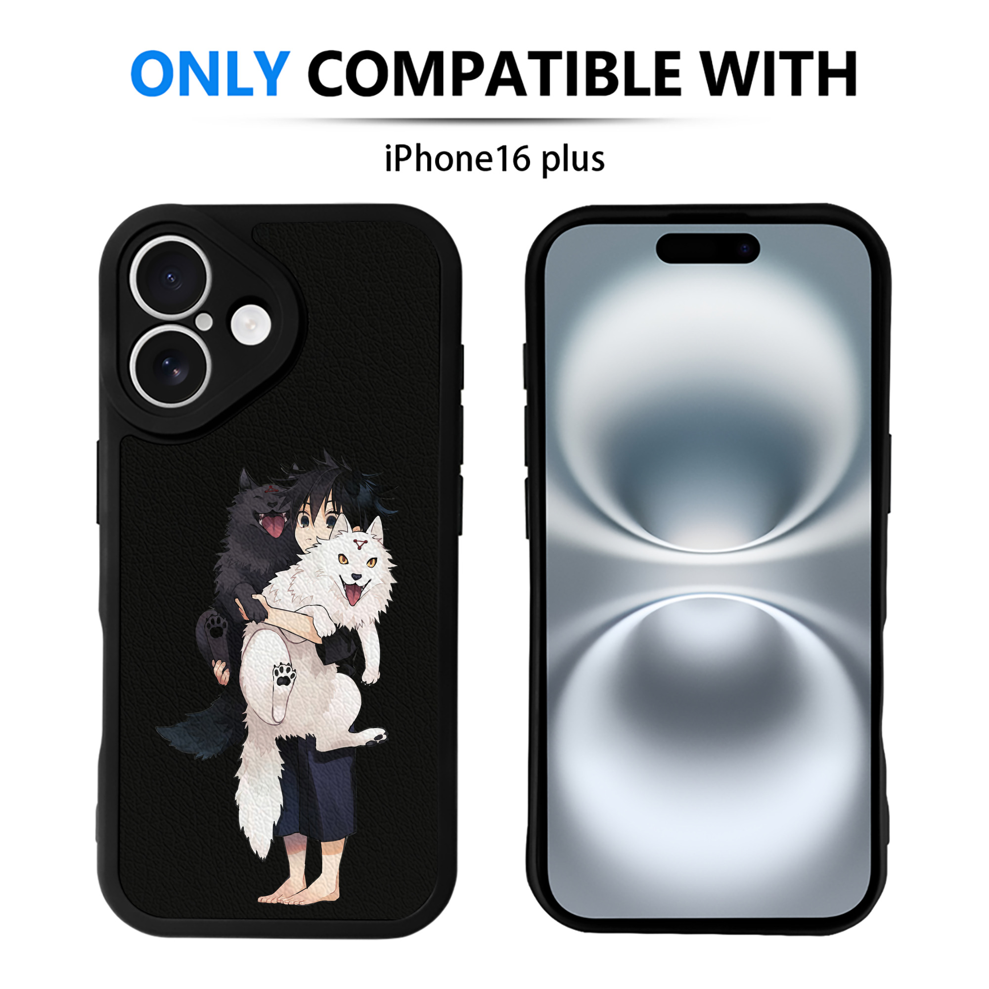 （画像用） 呪術廻戦 Jujutsu Kaisen 【iPhone 16シリーズ対応】シリコンスマホケース（レザー調） 材質：シリコン